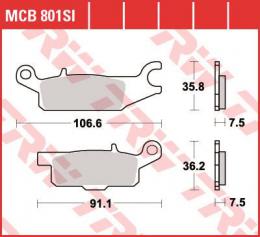 Изображение продукта Колодки тормозные дисковые MCB801SI 