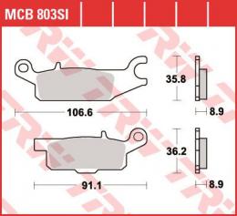 Изображение продукта Колодки тормозные дисковые MCB803SI 