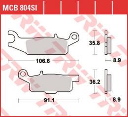 Изображение продукта Колодки тормозные дисковые MCB804SI 