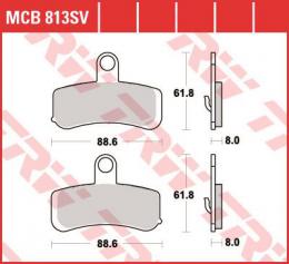 Изображение продукта Колодки тормозные дисковые MCB813SV 