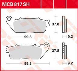 Изображение продукта Колодки тормозные дисковые MCB817SH 