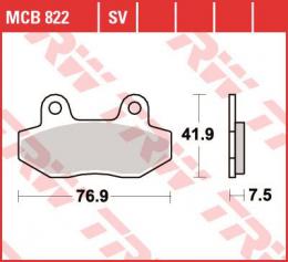 Изображение продукта Колодки тормозные дисковые MCB822 