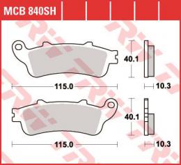 Изображение продукта Колодки тормозные дисковые MCB840SH 