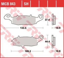 Изображение продукта Колодки тормозные дисковые MCB843 