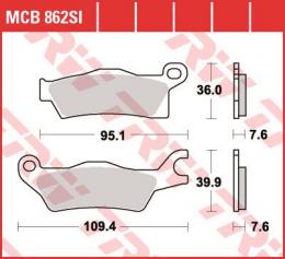 Изображение продукта Колодки тормозные дисковые MCB862SI 