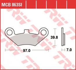 Изображение продукта Колодки тормозные дисковые MCB863SI 