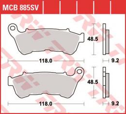 Изображение продукта Колодки тормозные дисковые MCB885SV 