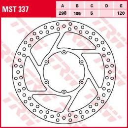 Тормозной диск MST337  - 1