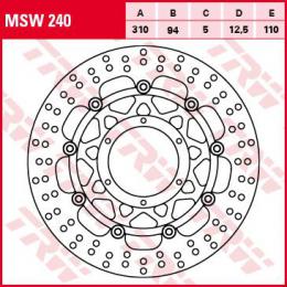 Изображение продукта Тормозной диск MSW240 