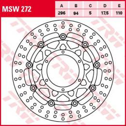 Тормозной диск MSW272  - 1